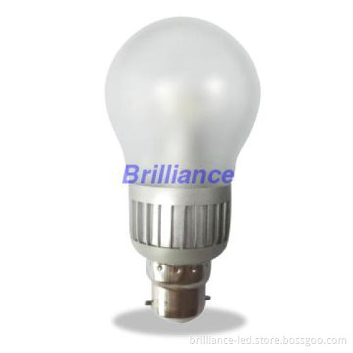 5W LED Pear Shape Bulb, Frosted cover, Dimmable,B22,3000K,CE Approved